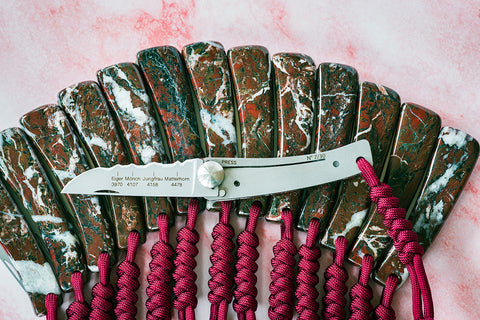 Panoramaknife Klappmesser KISS mit Davoser Radiolarit