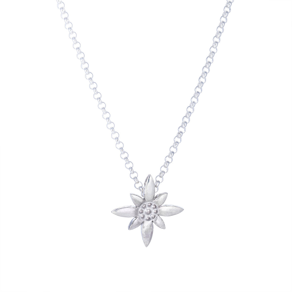 Edelweiss gross - Silber od. 18K Weissgold
